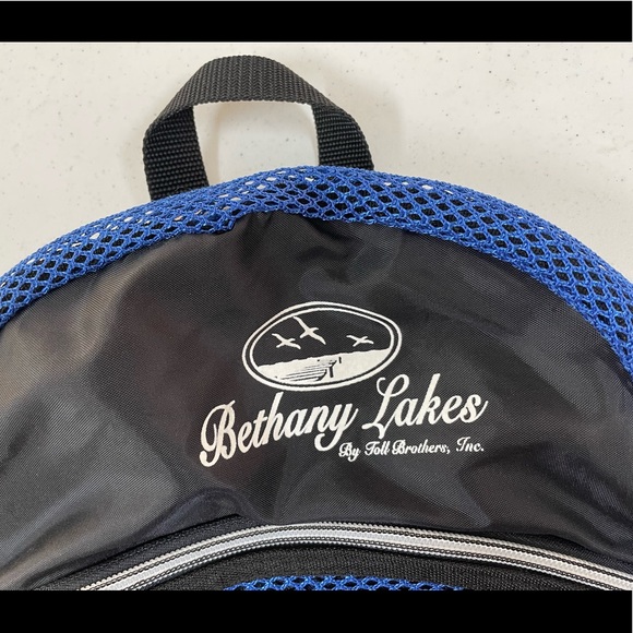 Blue & Black Lightweight Mesh Backpack - Picture 4 of 16